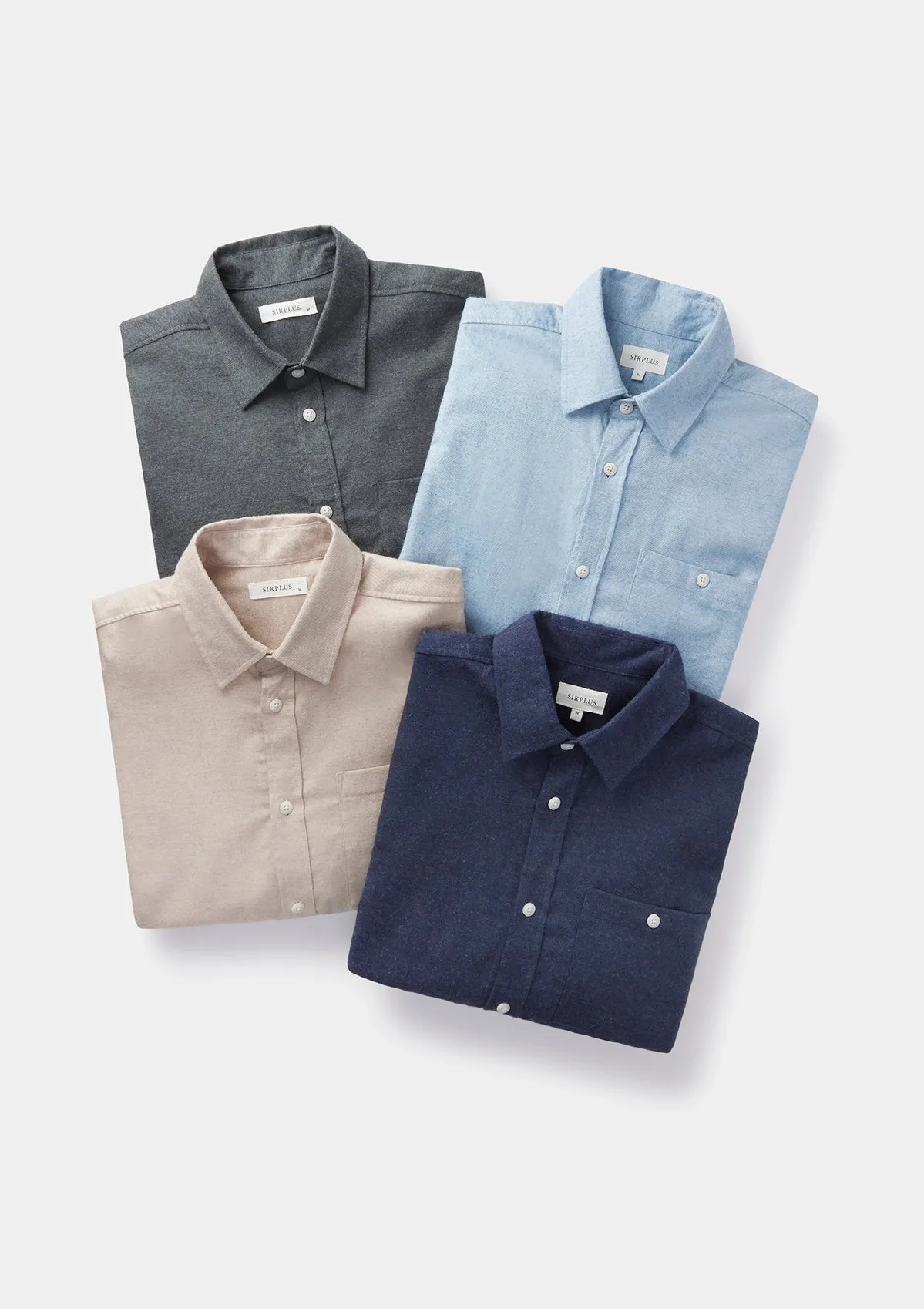 Navy Cotton Cashmere Shirt