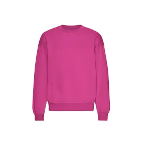 Organic Oversized Crew - Magenta Blaze