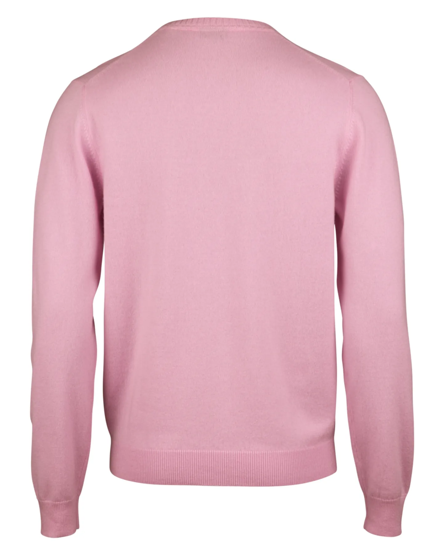 PINK CASHMERE CREW NECK SWEATER