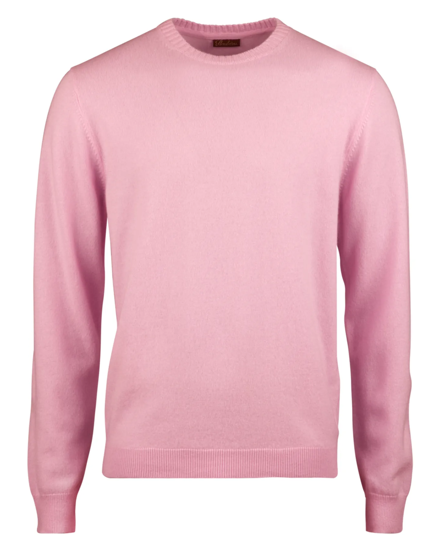 PINK CASHMERE CREW NECK SWEATER