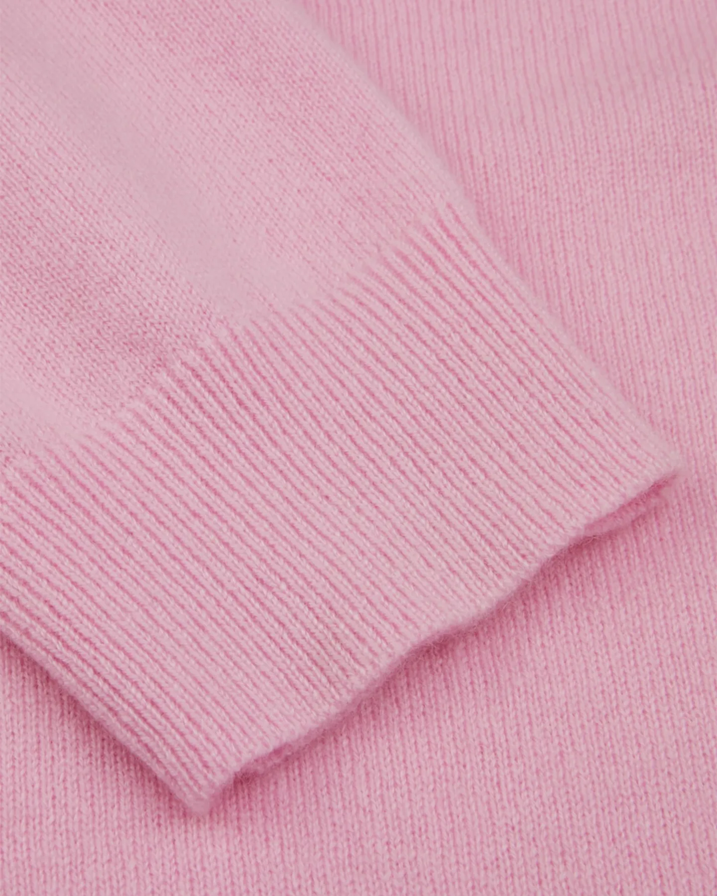 PINK CASHMERE CREW NECK SWEATER