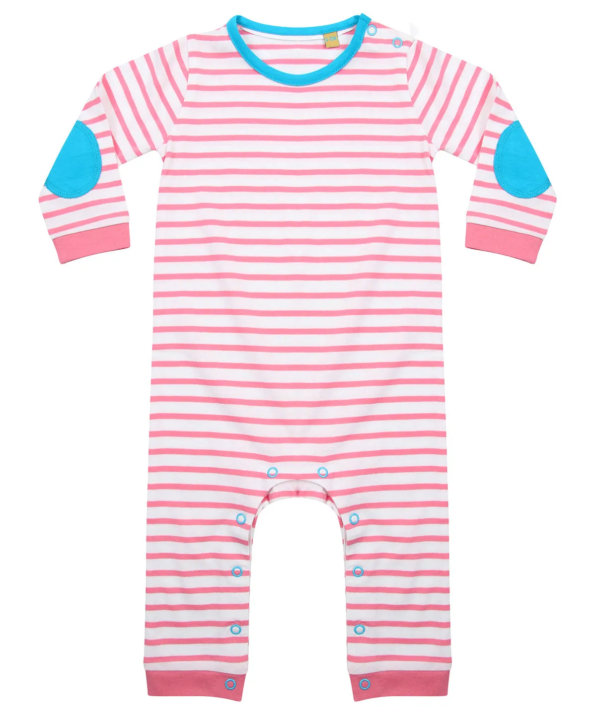 Pink/White - Striped bodysuit