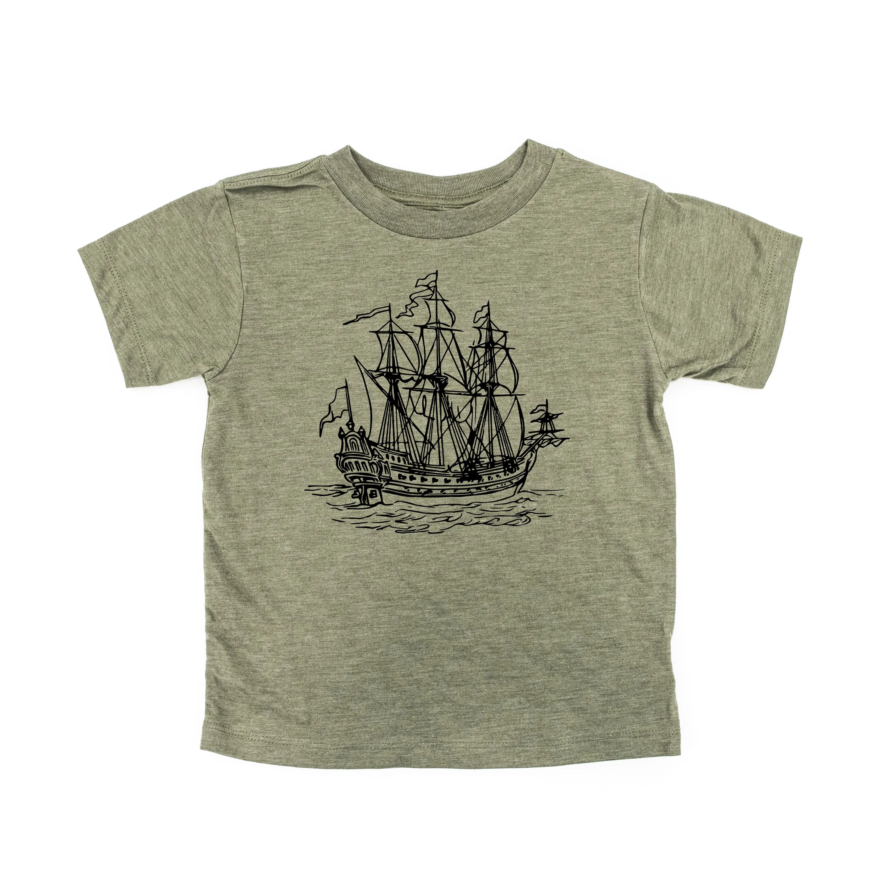 PIRATE SHIP - Minimalist Design - Short Sleeve Child Shirt