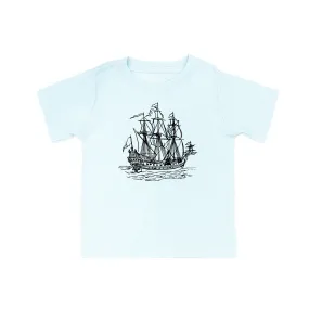 PIRATE SHIP - Minimalist Design - Short Sleeve Child Shirt