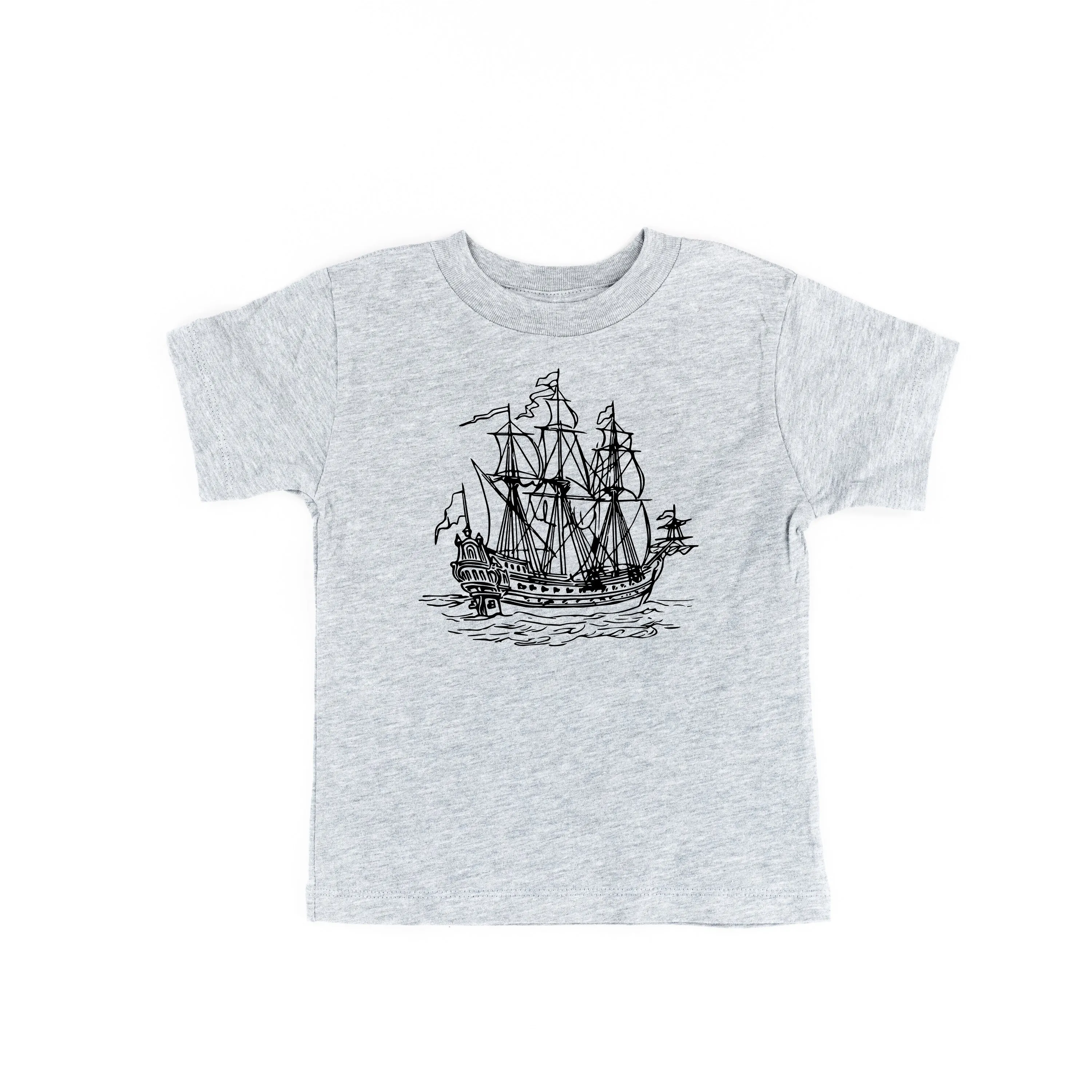 PIRATE SHIP - Minimalist Design - Short Sleeve Child Shirt