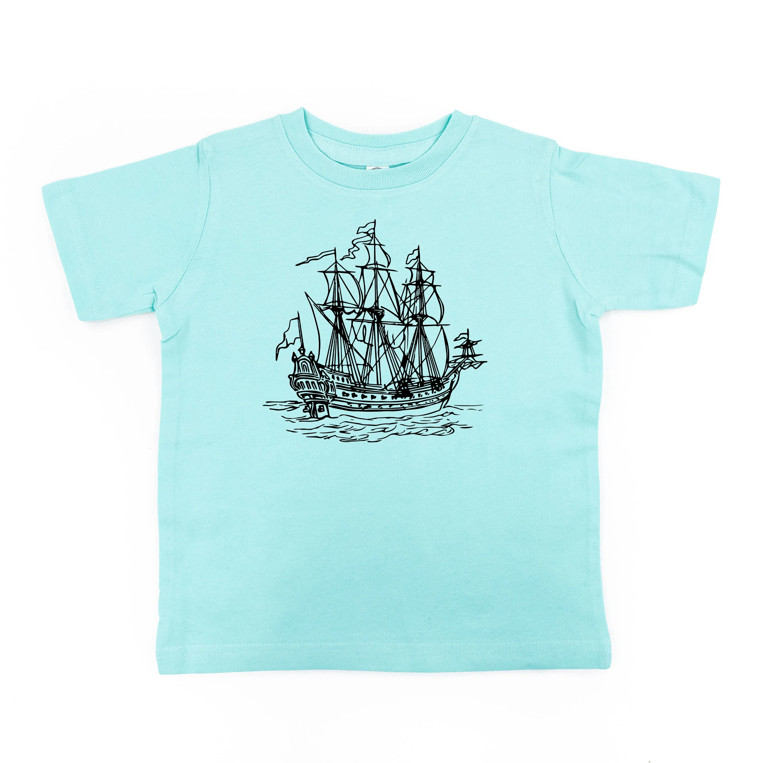 PIRATE SHIP - Minimalist Design - Short Sleeve Child Shirt