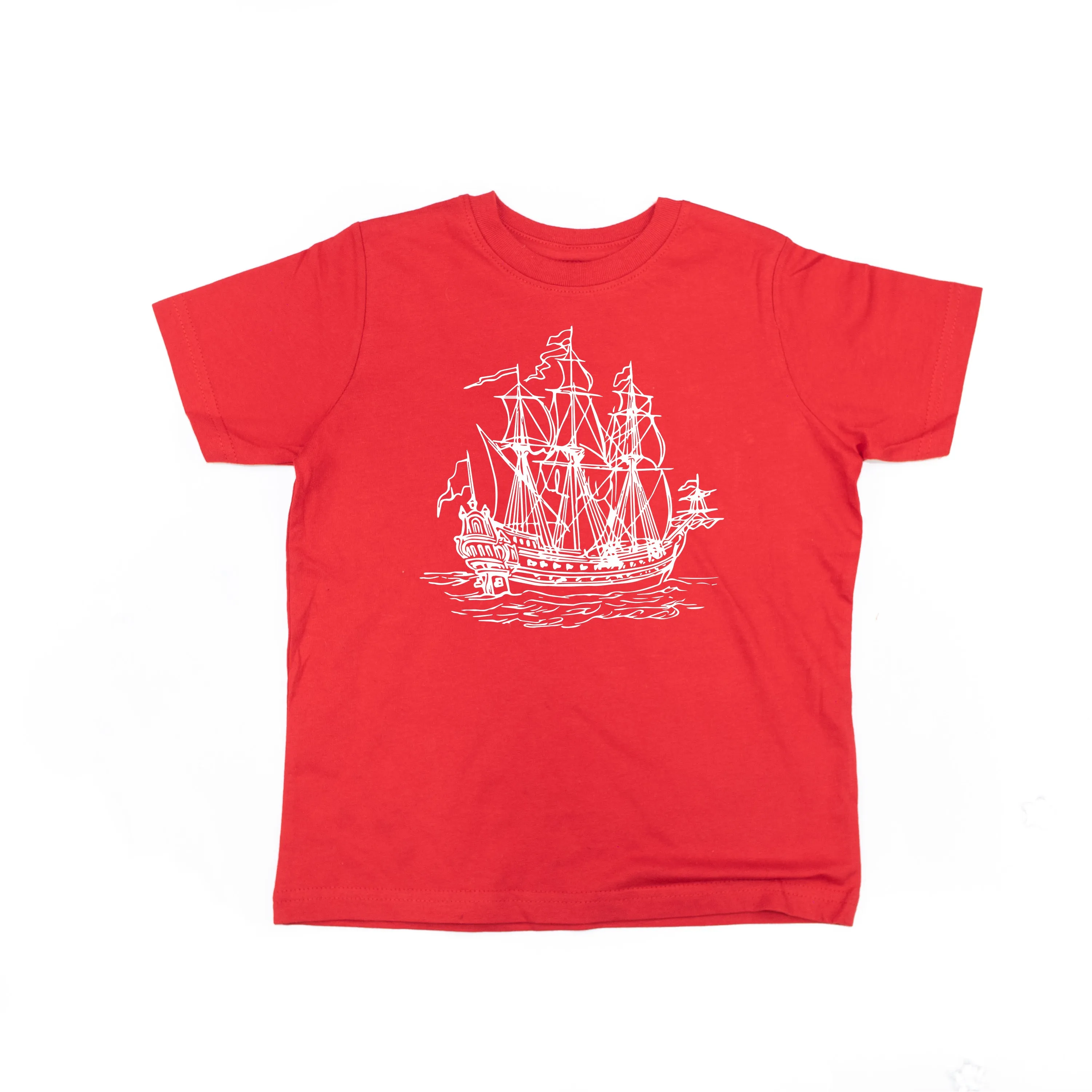 PIRATE SHIP - Minimalist Design - Short Sleeve Child Shirt