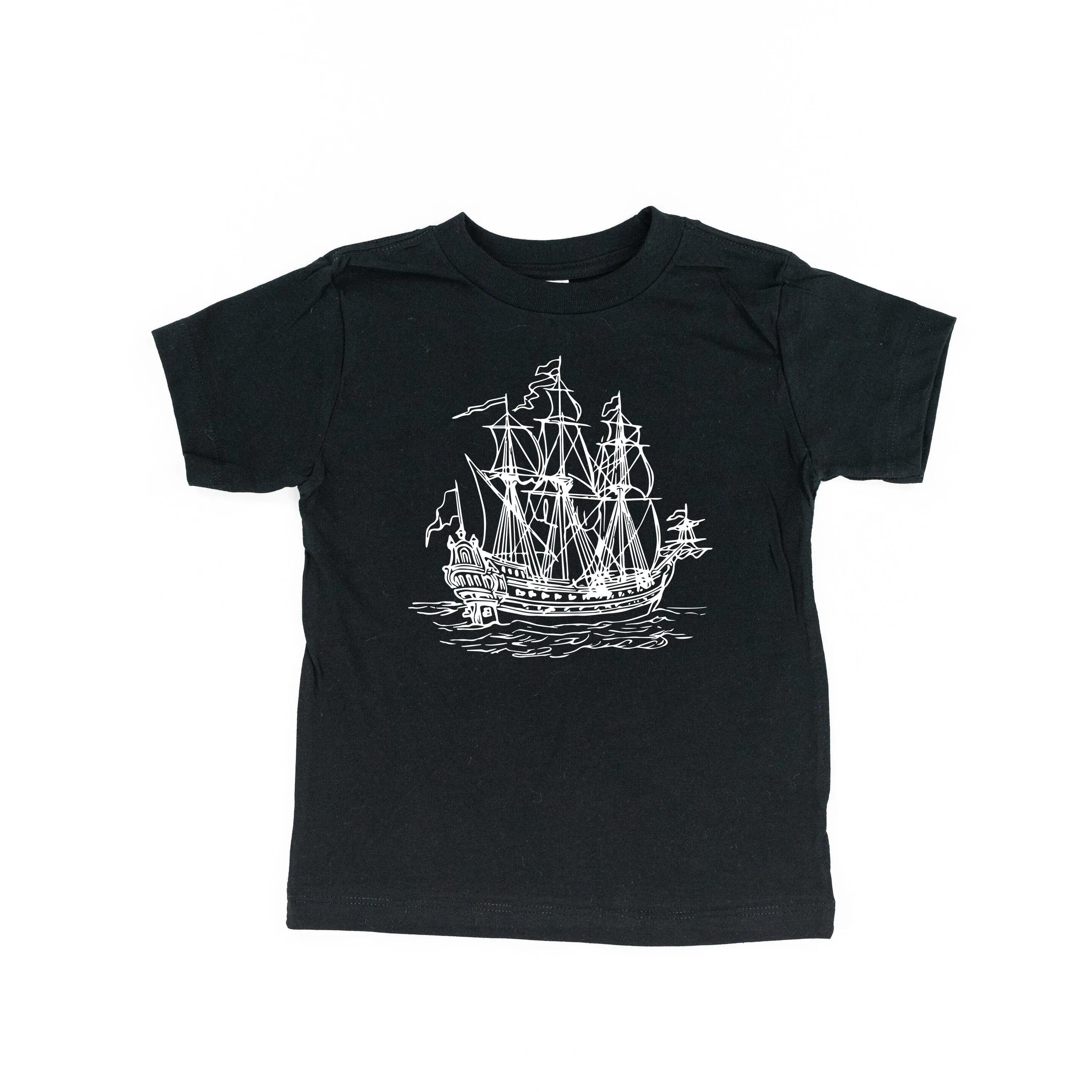 PIRATE SHIP - Minimalist Design - Short Sleeve Child Shirt