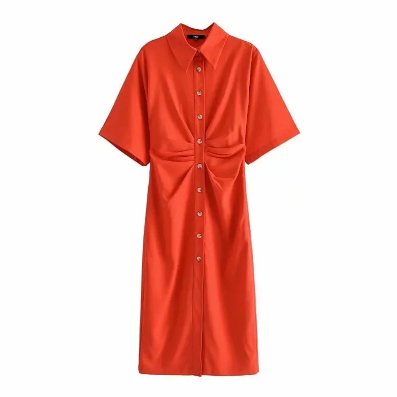 Pre Order:  Button Shirt Dress