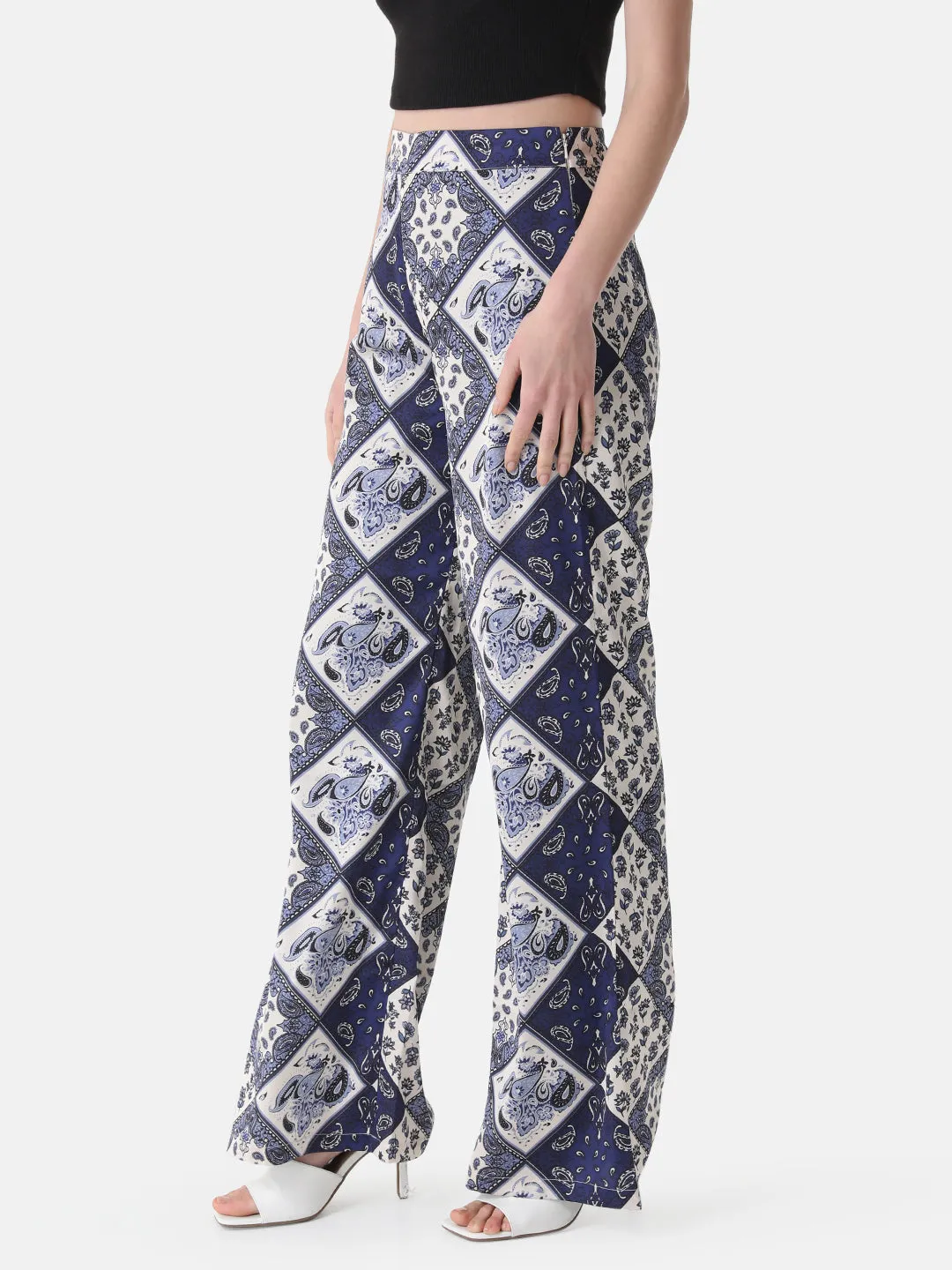 Printed Flared Pants