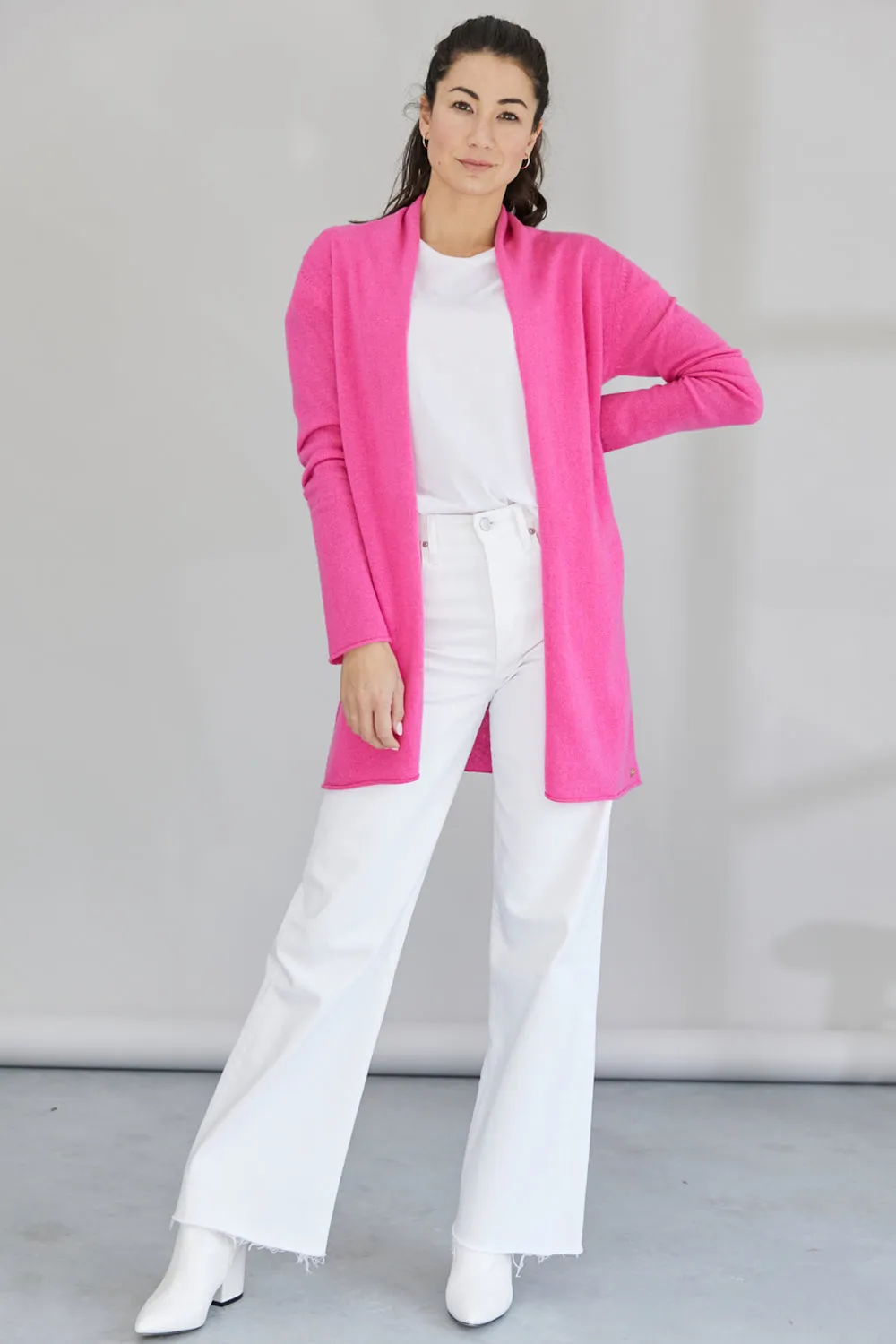 Pure Essentials Soft Roll Cardi - Last Chance