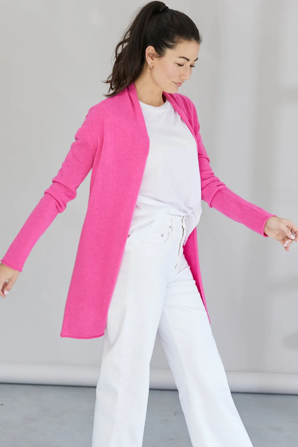 Pure Essentials Soft Roll Cardi - Last Chance