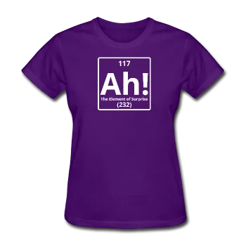 "Ah! The Element of Surprise" - Women's T-Shirt