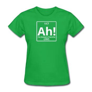 "Ah! The Element of Surprise" - Women's T-Shirt