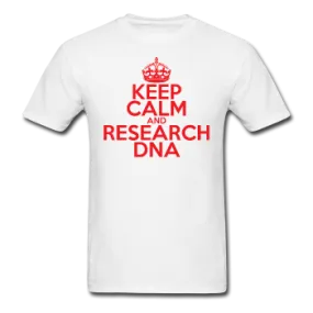 "Keep Calm and Research DNA" (red) - Men's T-Shirt