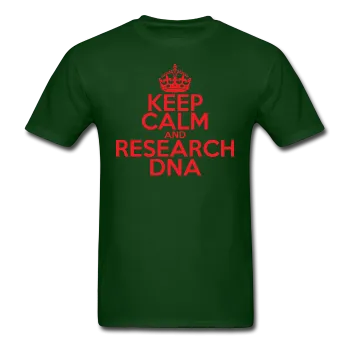 "Keep Calm and Research DNA" (red) - Men's T-Shirt