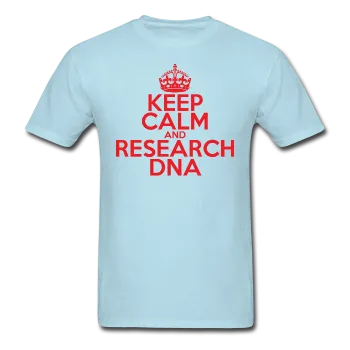 "Keep Calm and Research DNA" (red) - Men's T-Shirt