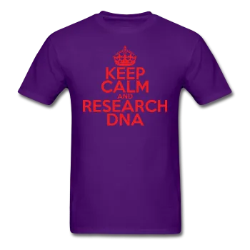 "Keep Calm and Research DNA" (red) - Men's T-Shirt