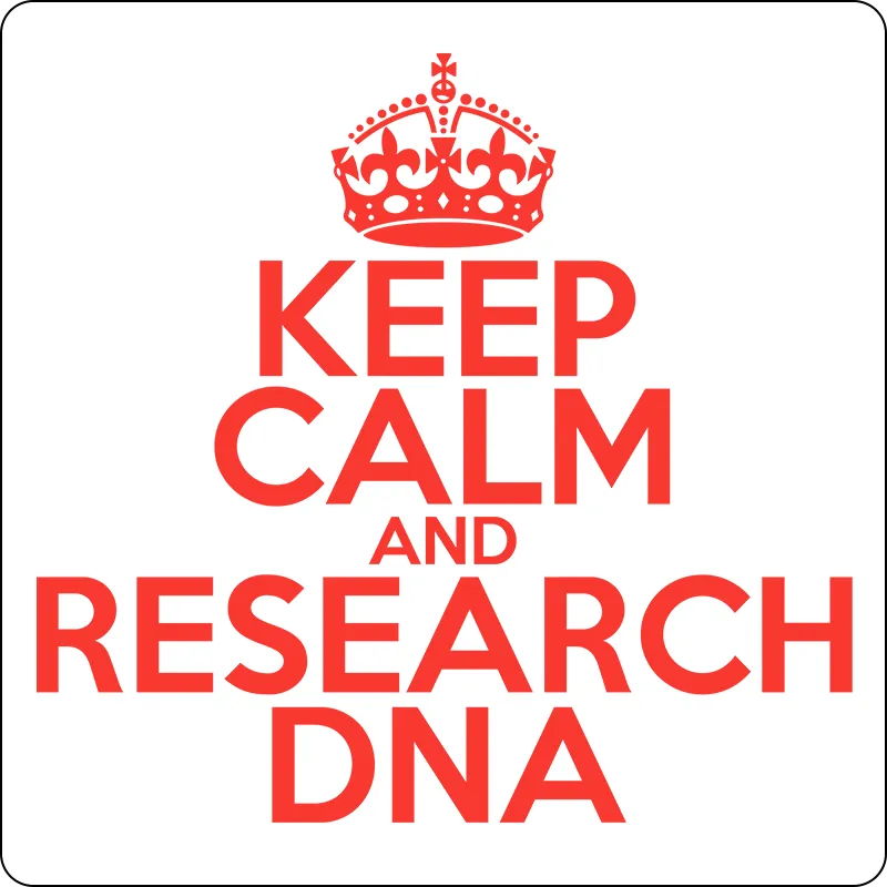 "Keep Calm and Research DNA" (red) - Men's T-Shirt