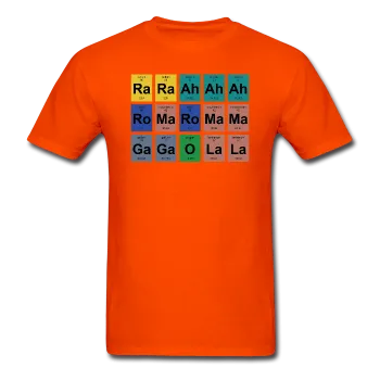 "Lady Gaga Periodic Table" - Men's T-Shirt