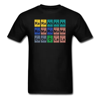 "Lady Gaga Periodic Table" - Men's T-Shirt