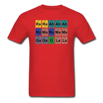 "Lady Gaga Periodic Table" - Men's T-Shirt