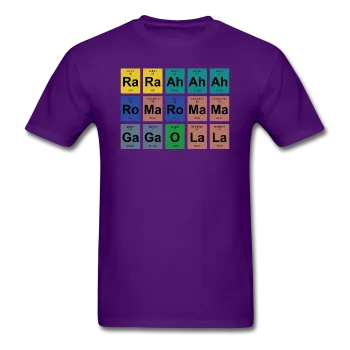 "Lady Gaga Periodic Table" - Men's T-Shirt