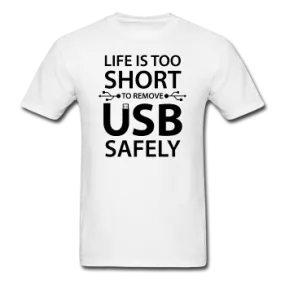 "Life is too Short" (black) - Men's T-Shirt