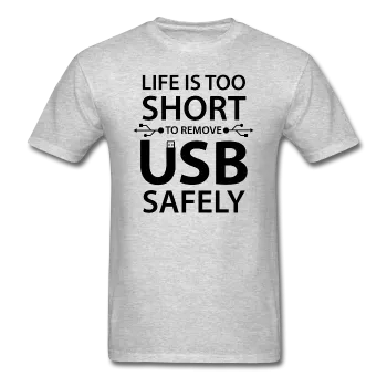 "Life is too Short" (black) - Men's T-Shirt