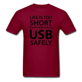 "Life is too Short" (black) - Men's T-Shirt