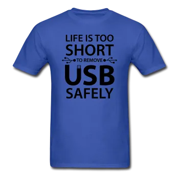 "Life is too Short" (black) - Men's T-Shirt