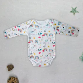 Rainbows White Bodysuit