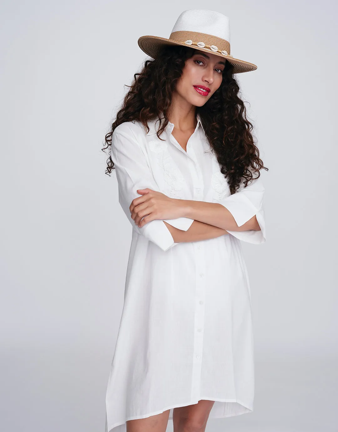 Recife Shirt Dress - White