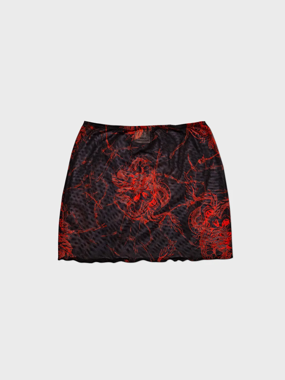 Red Dragon Sheer Skirt