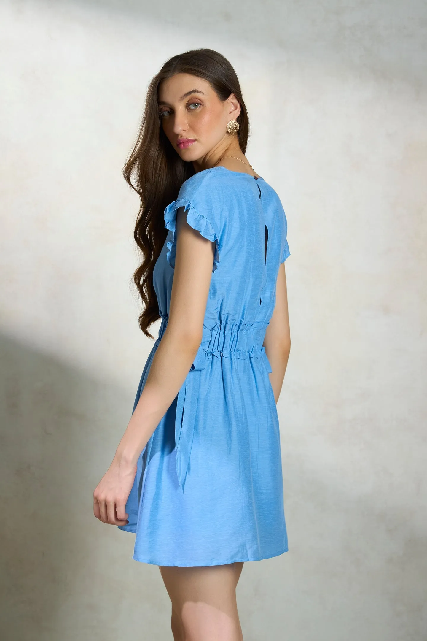 Riana|Lyocell Cinched Dress