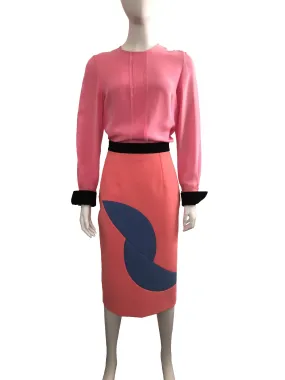 Roksanda 2-Tone Pink Skirt Set