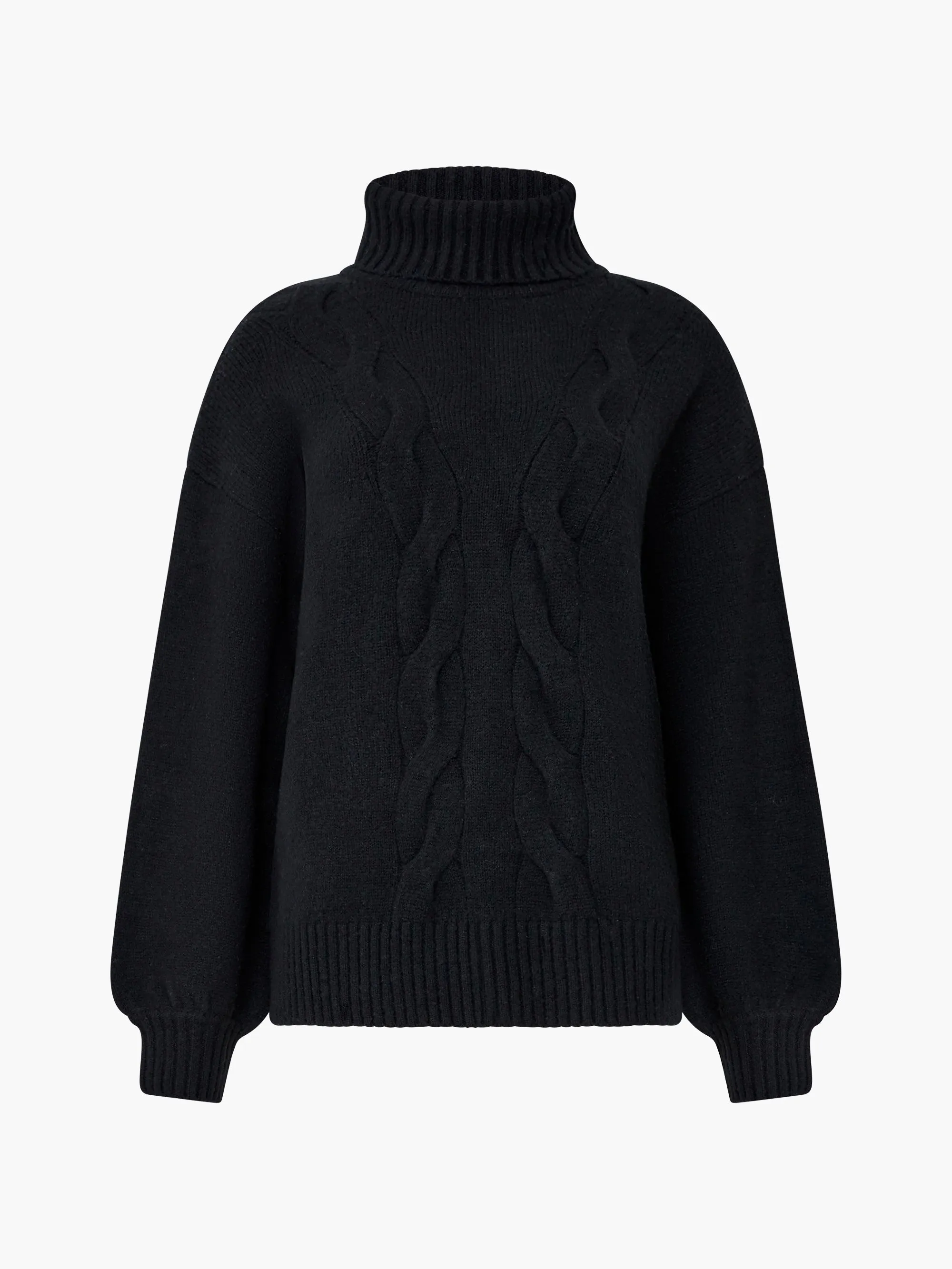 Roll Neck Cable Knit Jumper