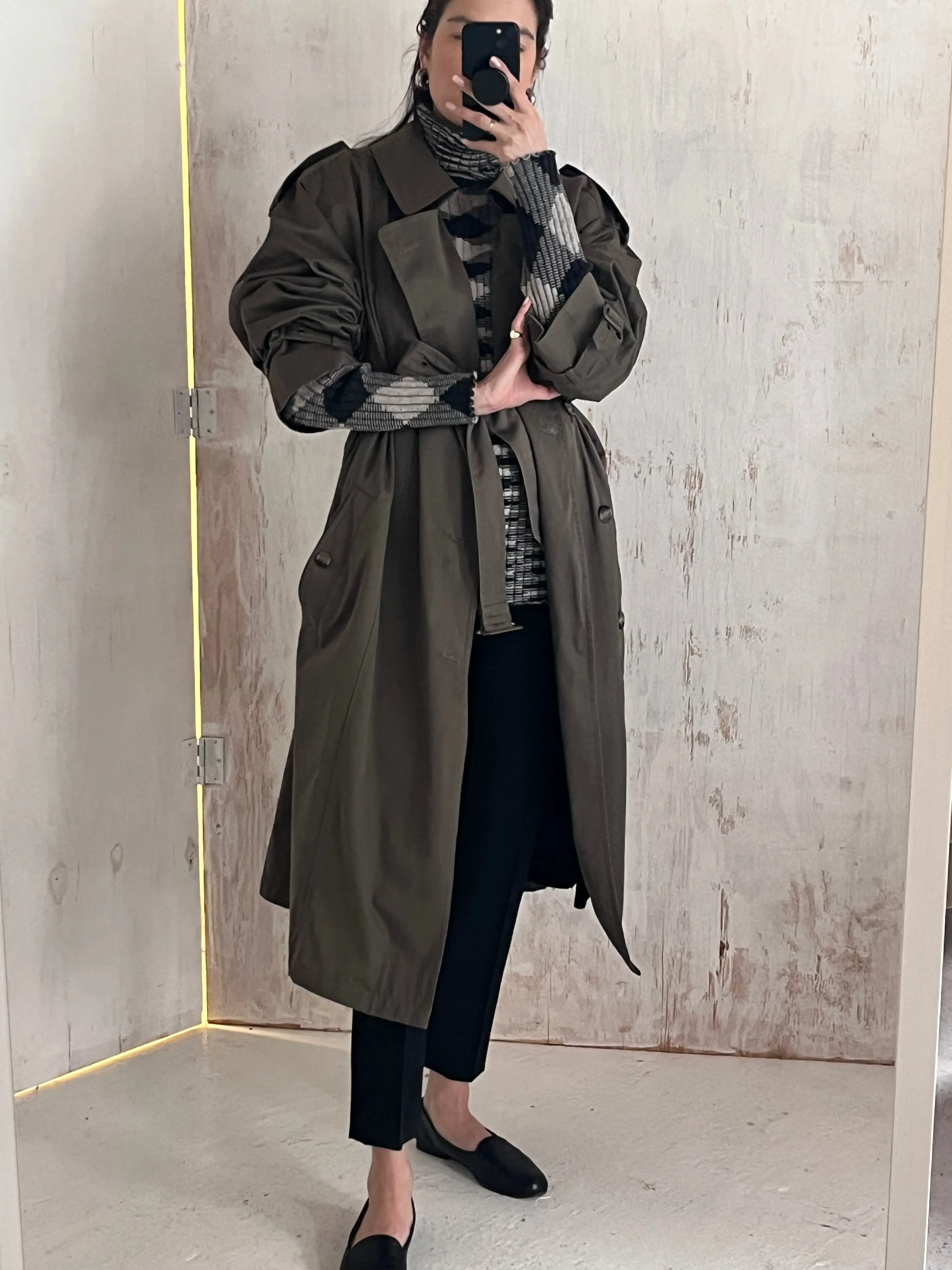 Saie Trench 8 Gray