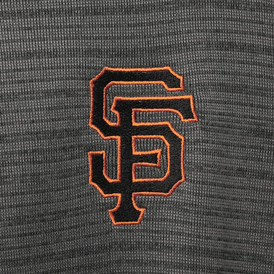 San Francisco Giants Antigua Frontier Quarter-Zip Pullover Jacket - Gray