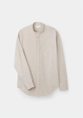 Sand Cotton Cashmere Grandad Shirt