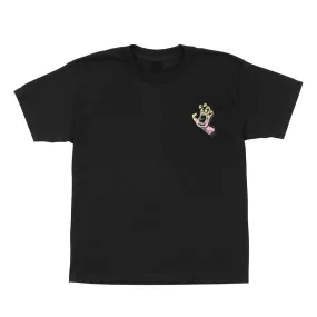 Santa Cruz Pastel Screaming Hand Youth T-Shirt - Black