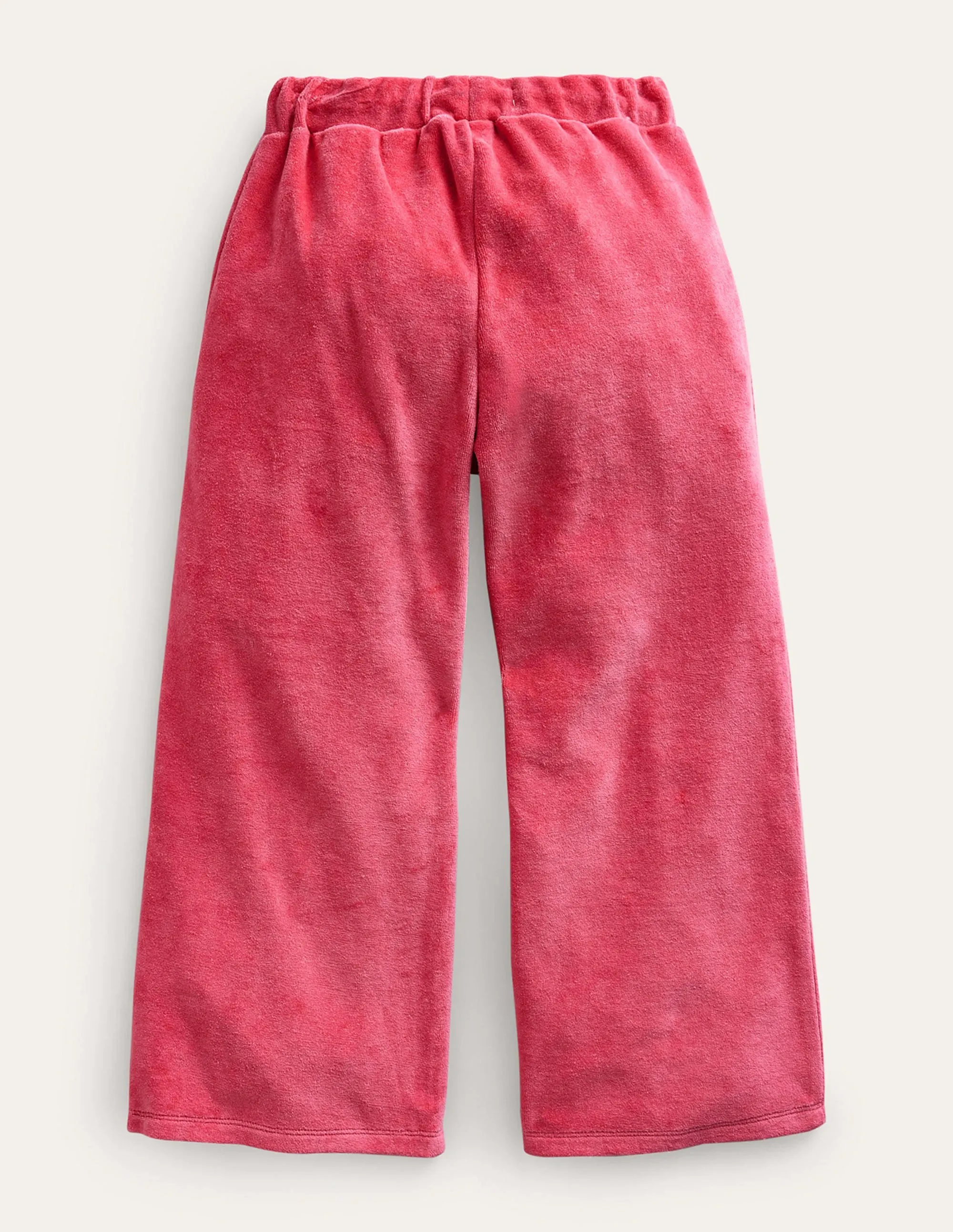 Scalloped Velour Jogger-Blush Pink