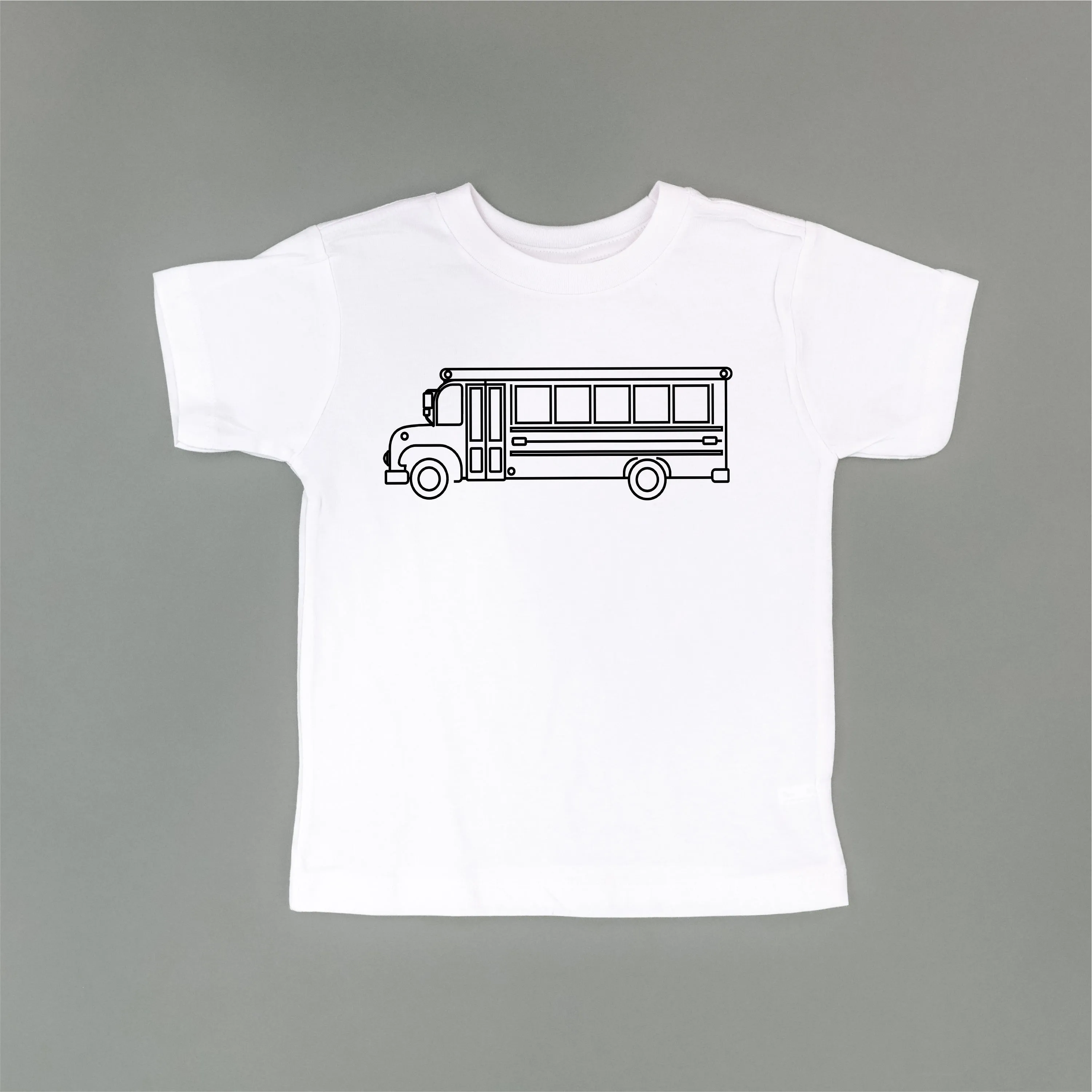 SCHOOL BUS - Minimalist Design - Short Sleeve Child Shirt