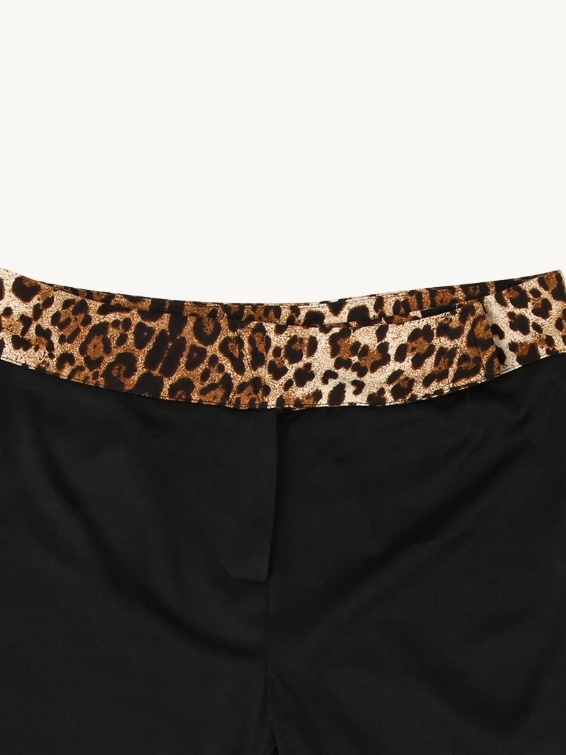 Selvaggia – Leopard-print waistband – Flare pants