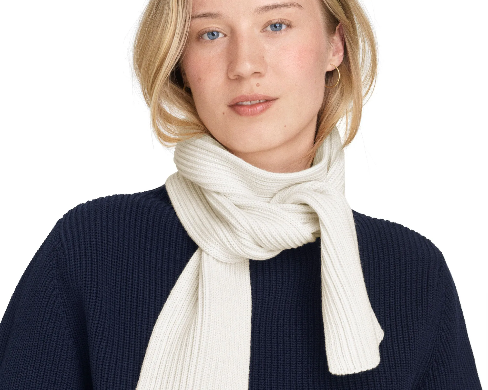 Short Scarf Light Indigo