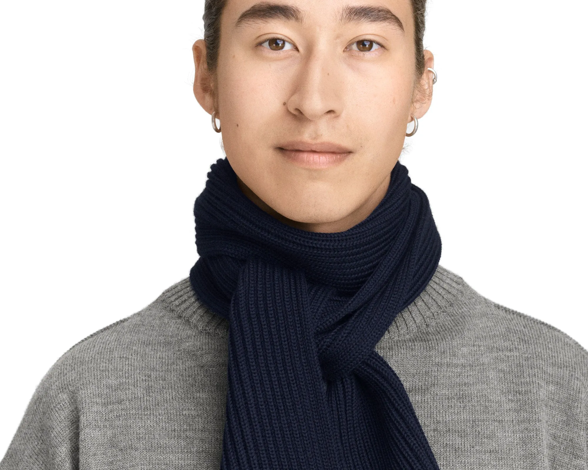 Short Scarf Light Indigo