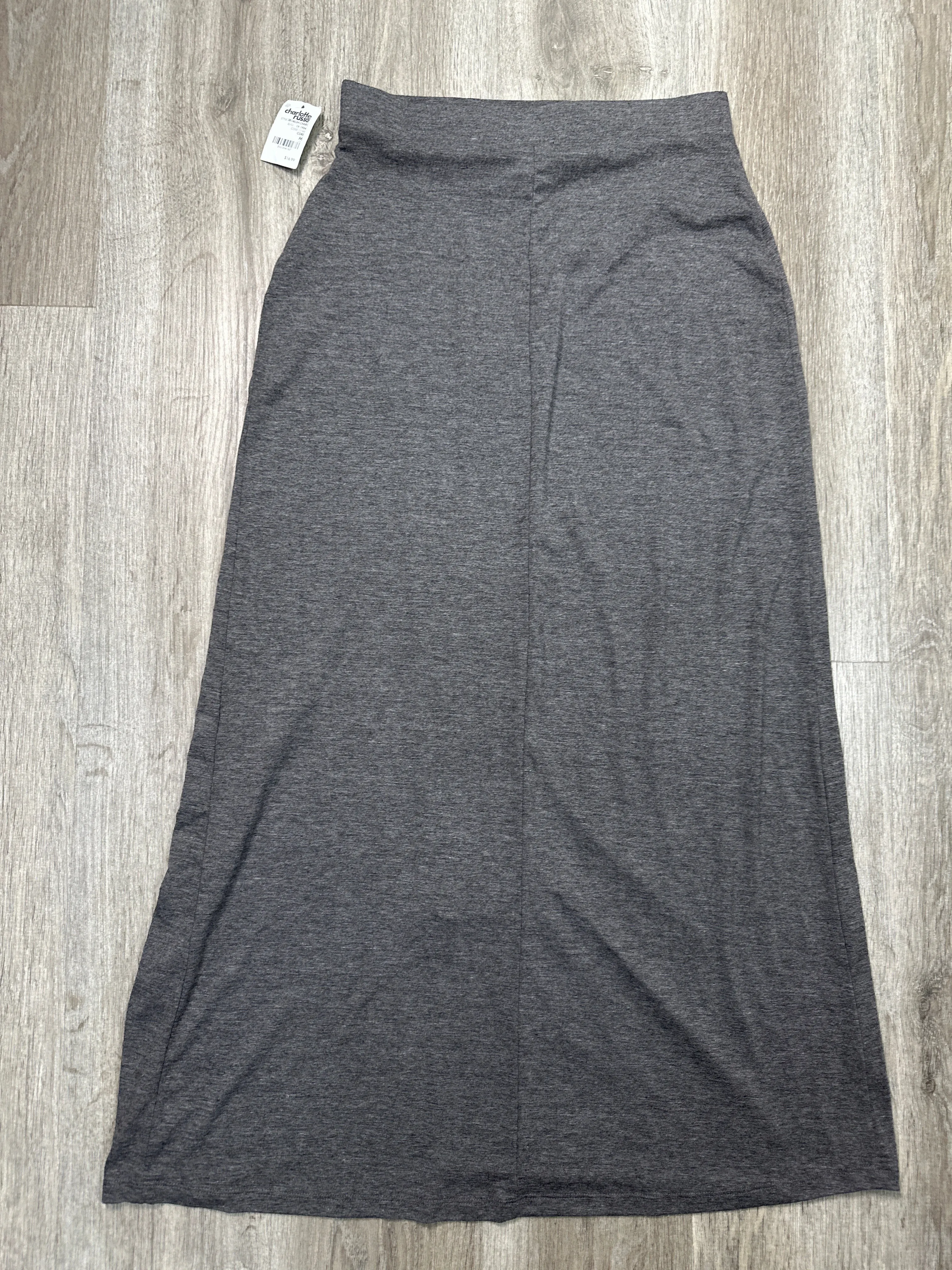 Skirt Maxi By Charlotte Russe In Grey, Size: M