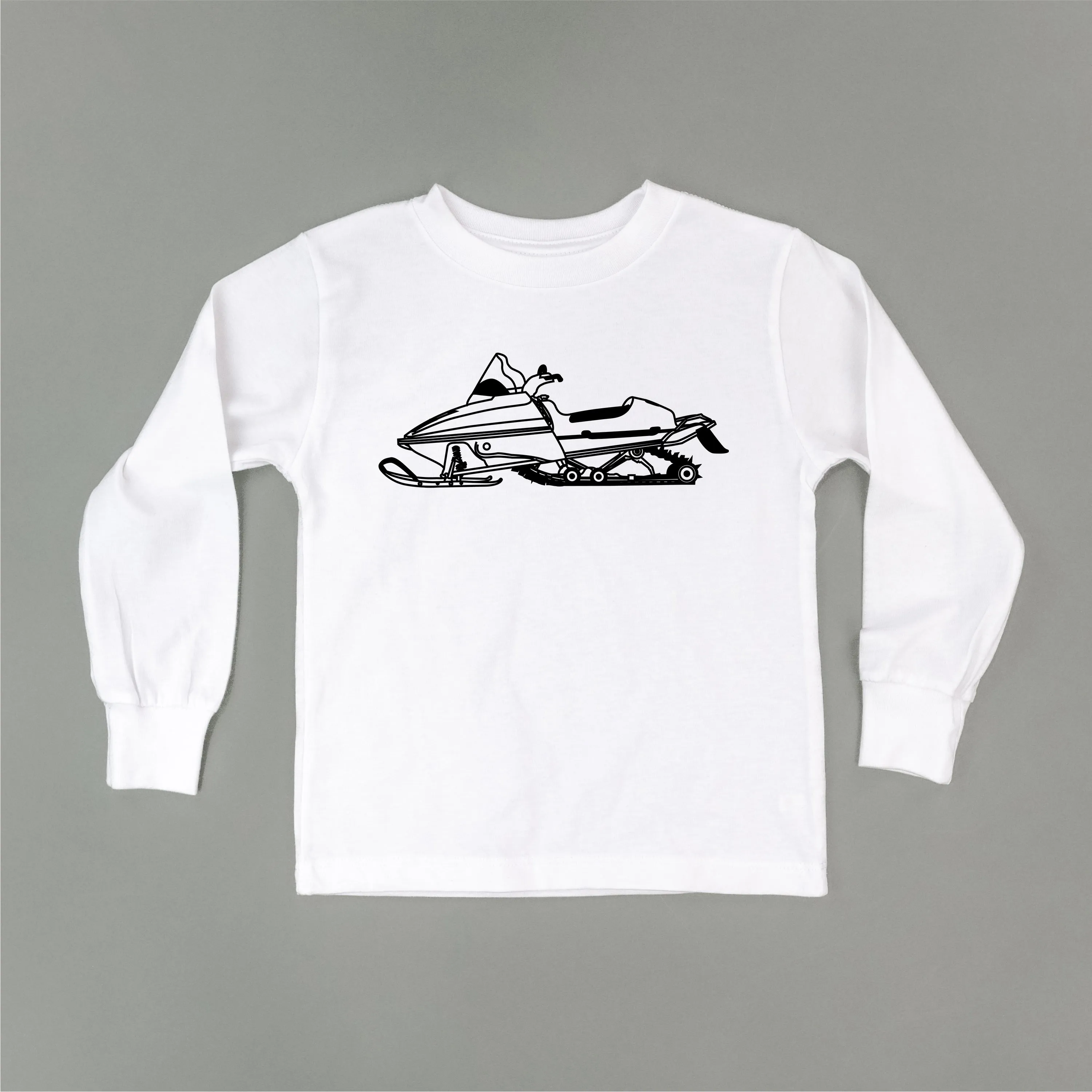 SNOWMOBILE - Minimalist Design - Long Sleeve Child Shirt