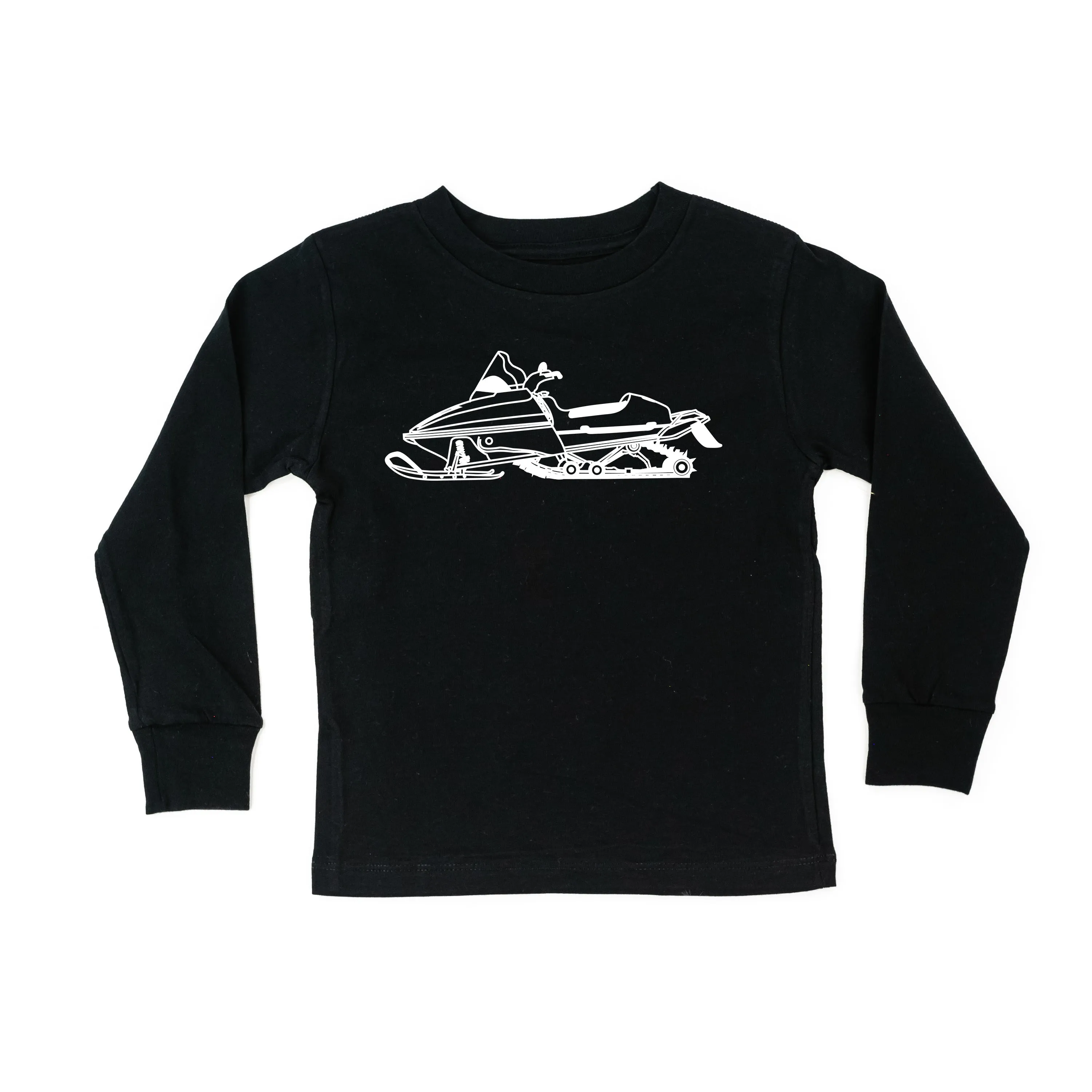 SNOWMOBILE - Minimalist Design - Long Sleeve Child Shirt