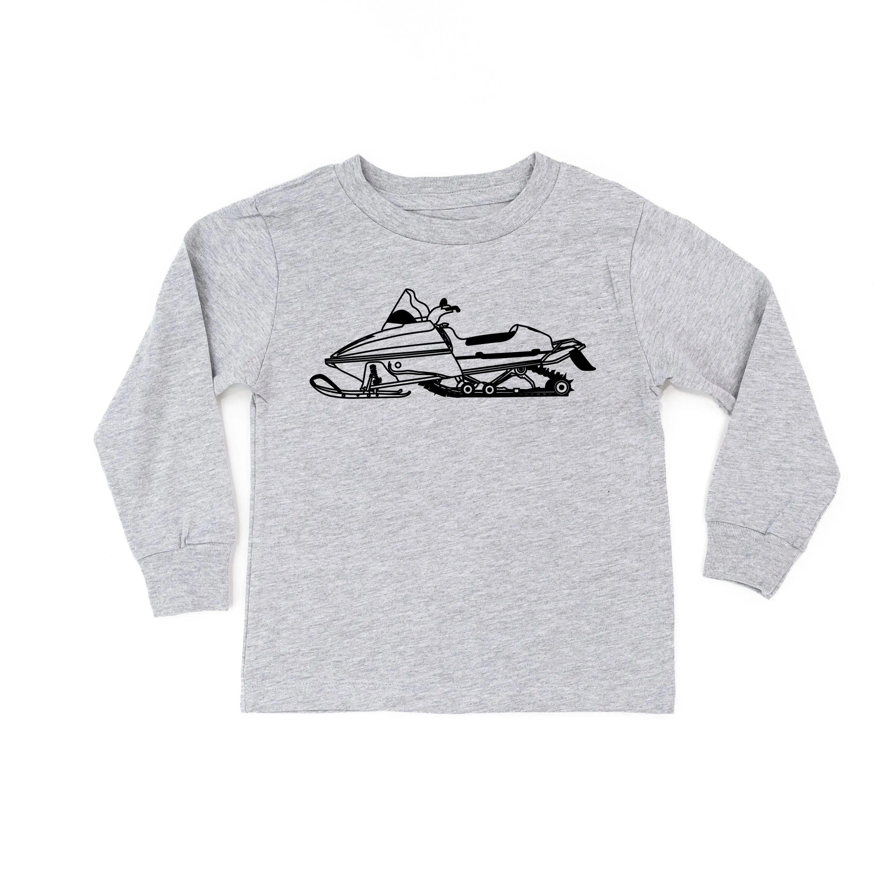 SNOWMOBILE - Minimalist Design - Long Sleeve Child Shirt